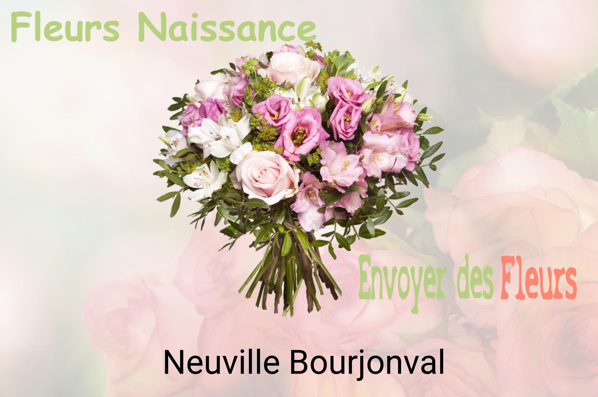 Bouquet de fleurs de naissance livré à Neuville-Bourjonval