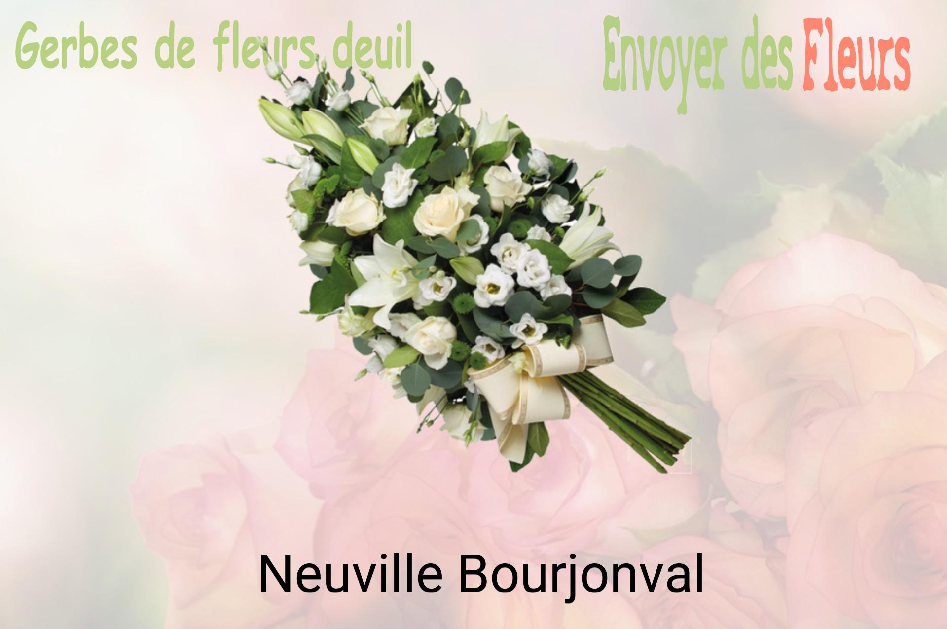 Gerbe de fleurs de deuil livrée à Neuville-Bourjonval